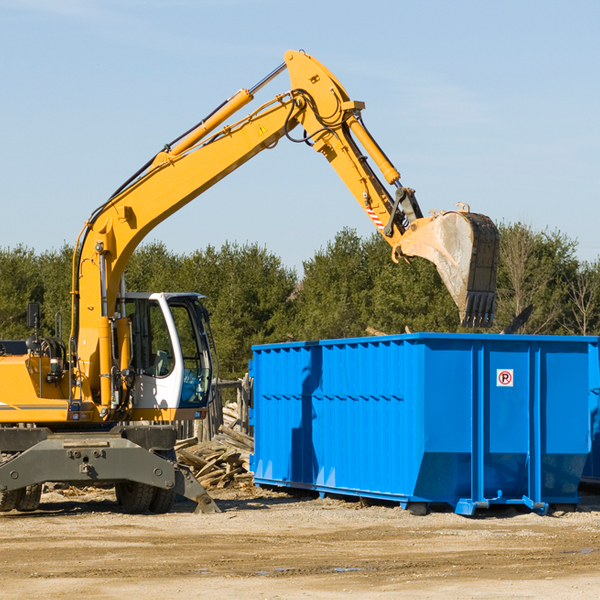 what are the rental fees for a residential dumpster in Clarkedale